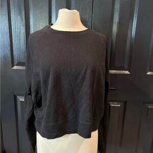 All in Motion Black Crewneck Top